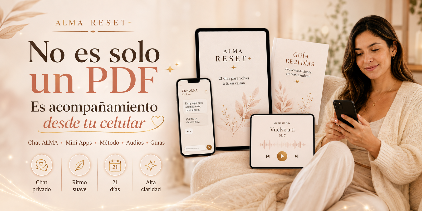 Presentación visual de ALMA RESET+